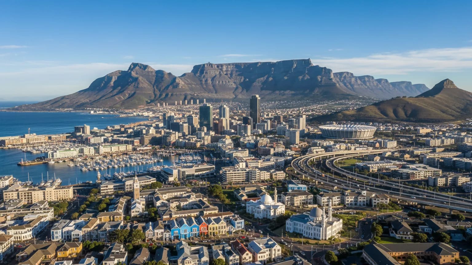 Vue panoramique de Cape Town