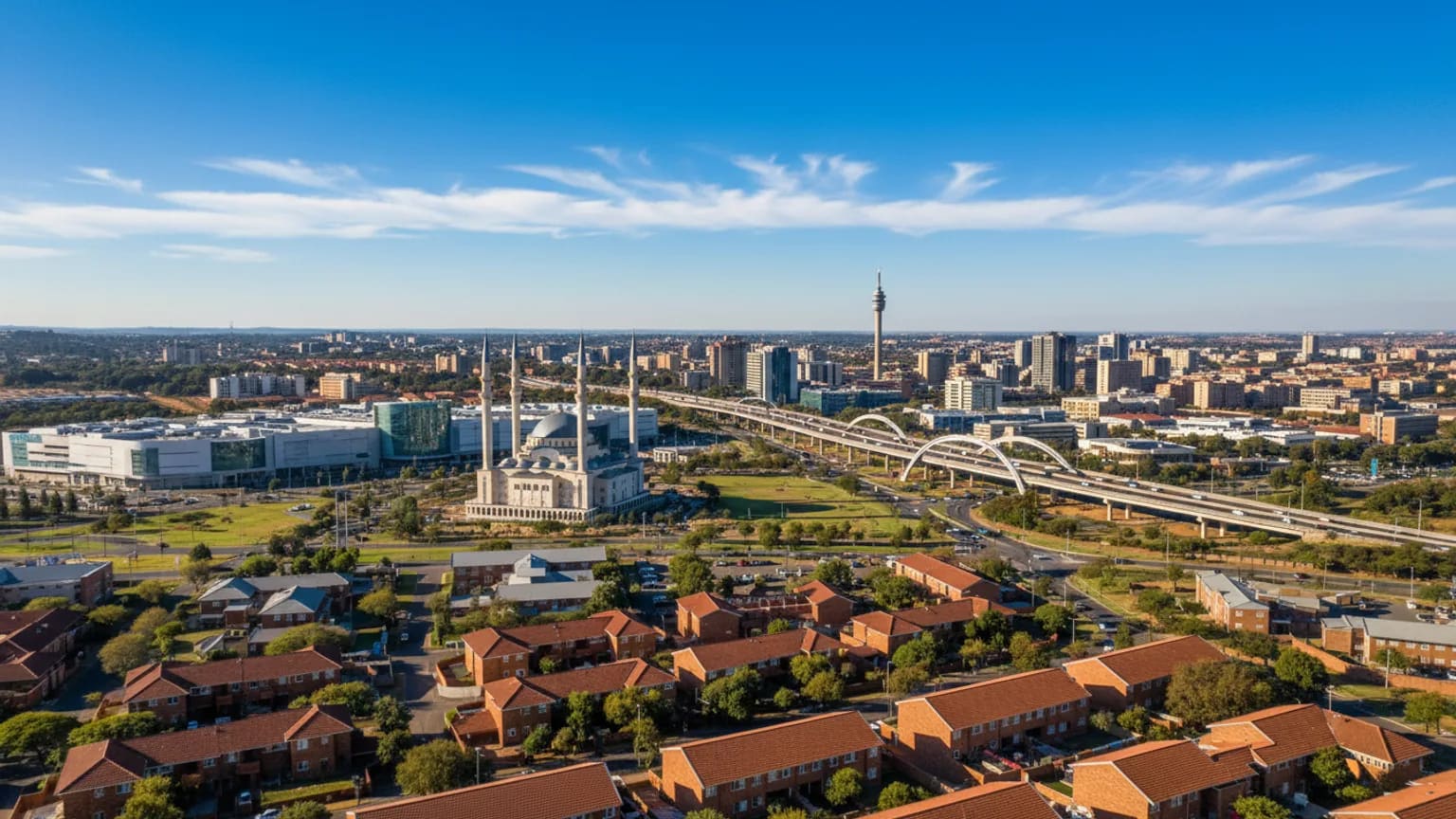 Vue panoramique de Midrand