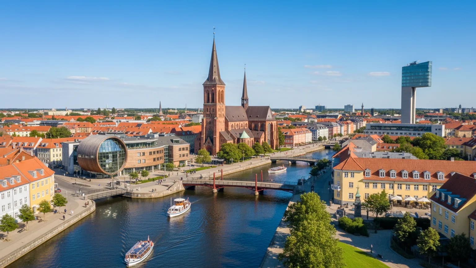 Vue panoramique de Odense