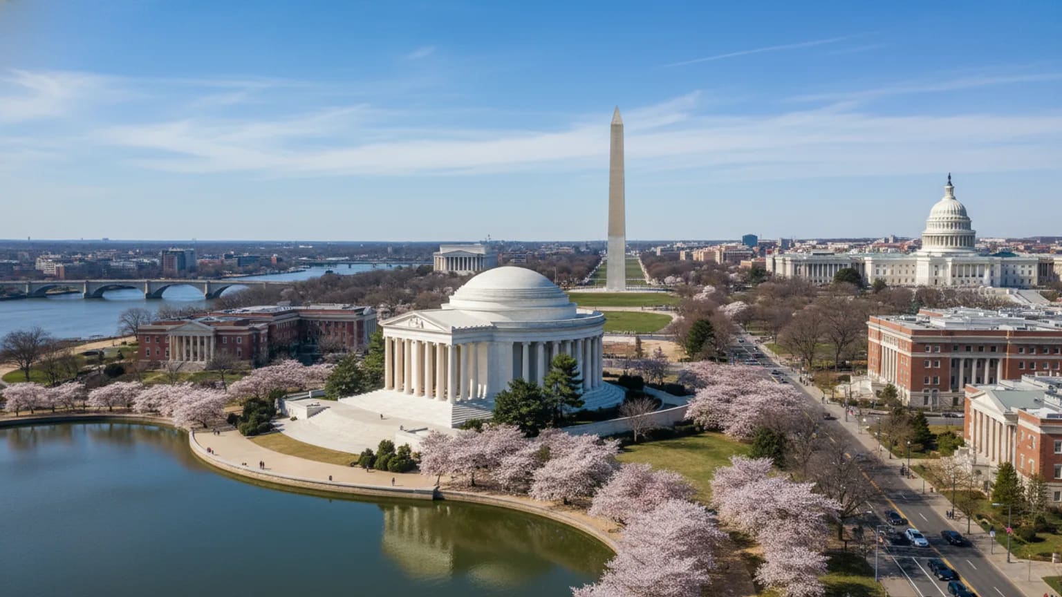 Vue panoramique de Washington, DC