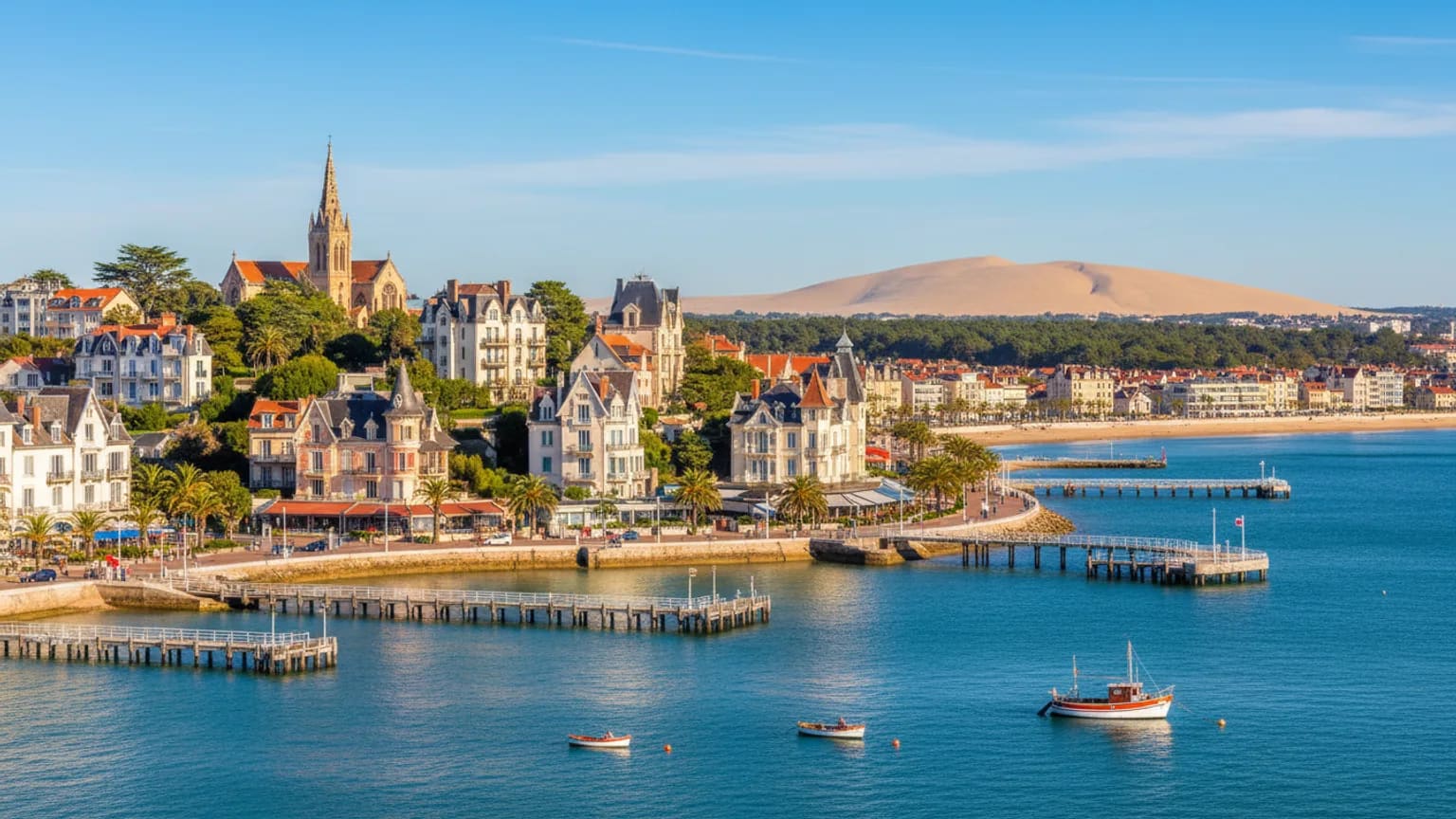 Vue panoramique de Arcachon