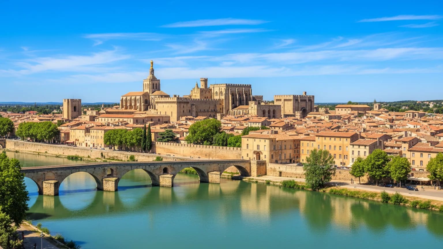 Vue panoramique de Avignon