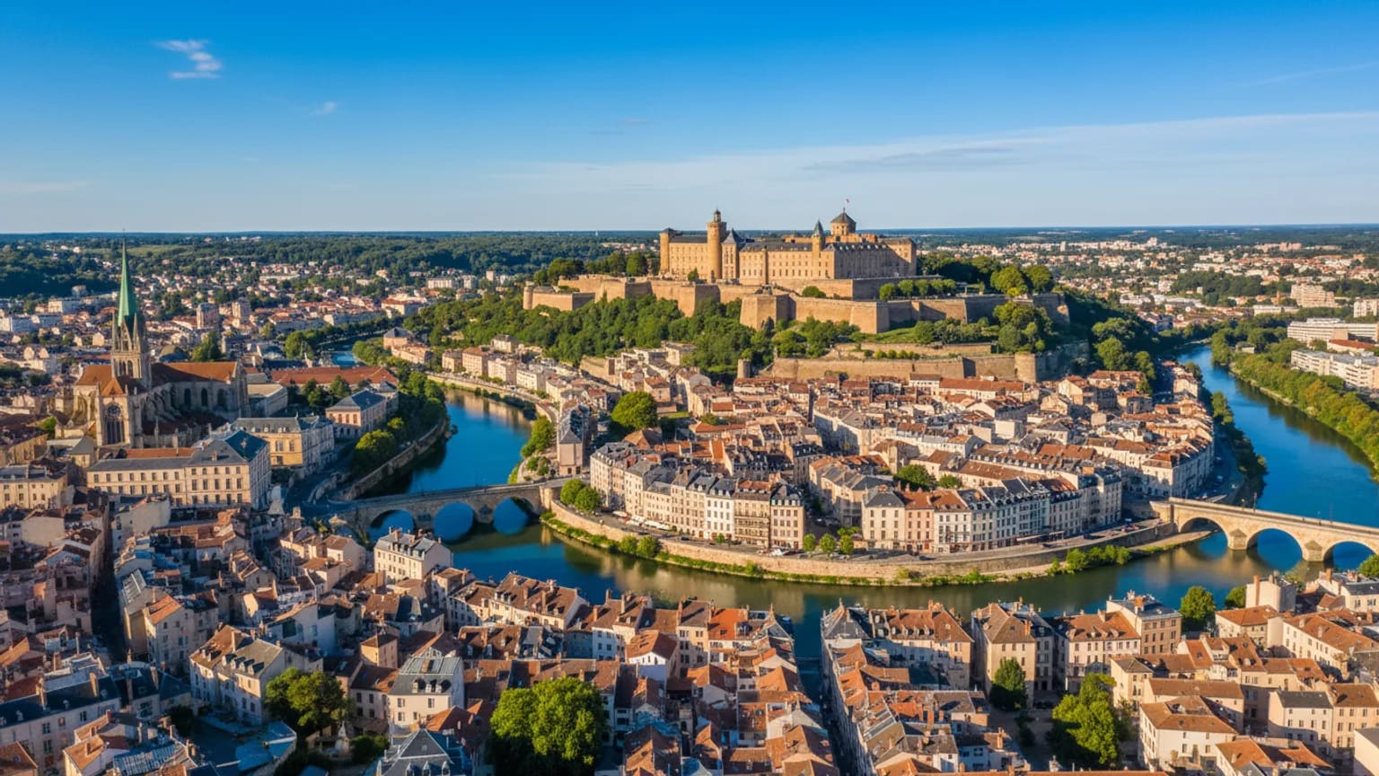 Vue panoramique de Besançon