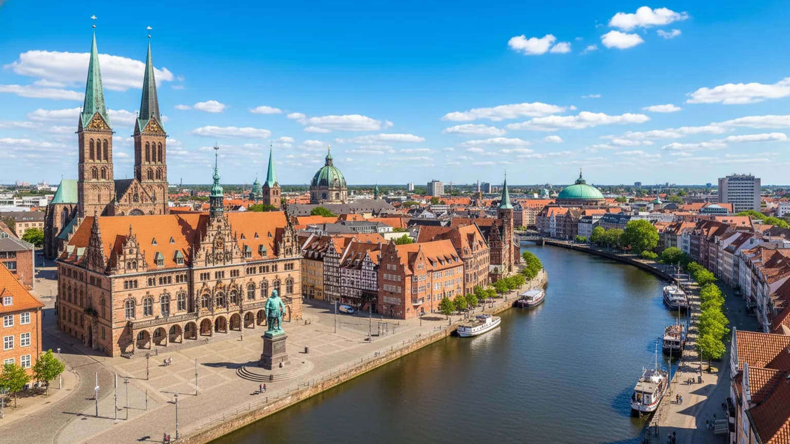 Vue panoramique de Bremen