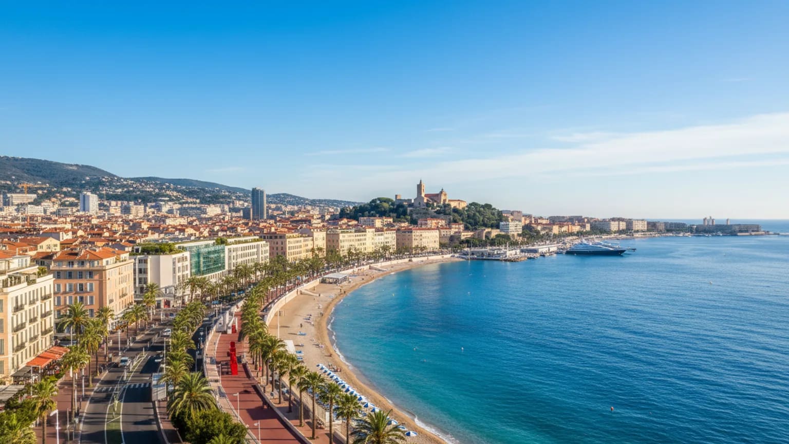 Vue panoramique de Cannes