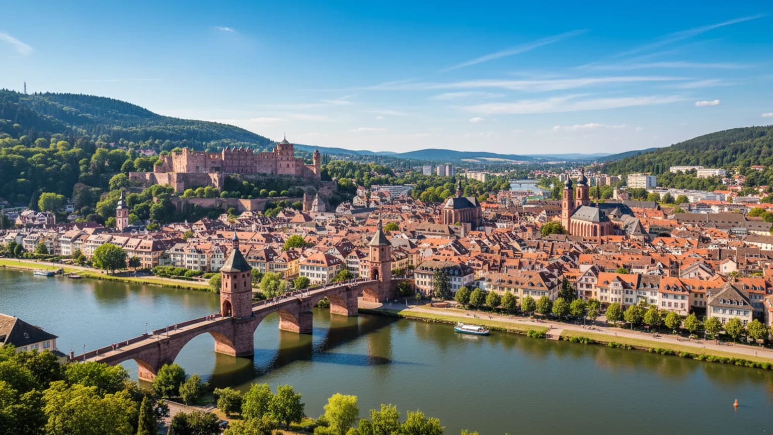 Vue panoramique de Heidelberg