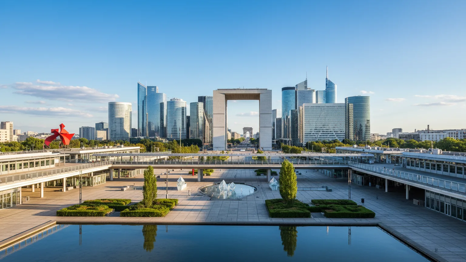 Vue panoramique de La Défense