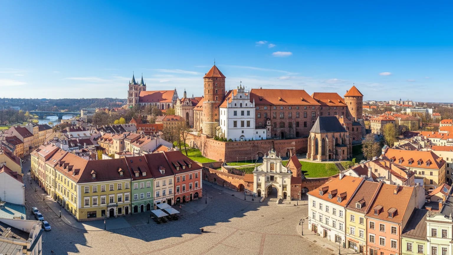 Vue panoramique de Lublin