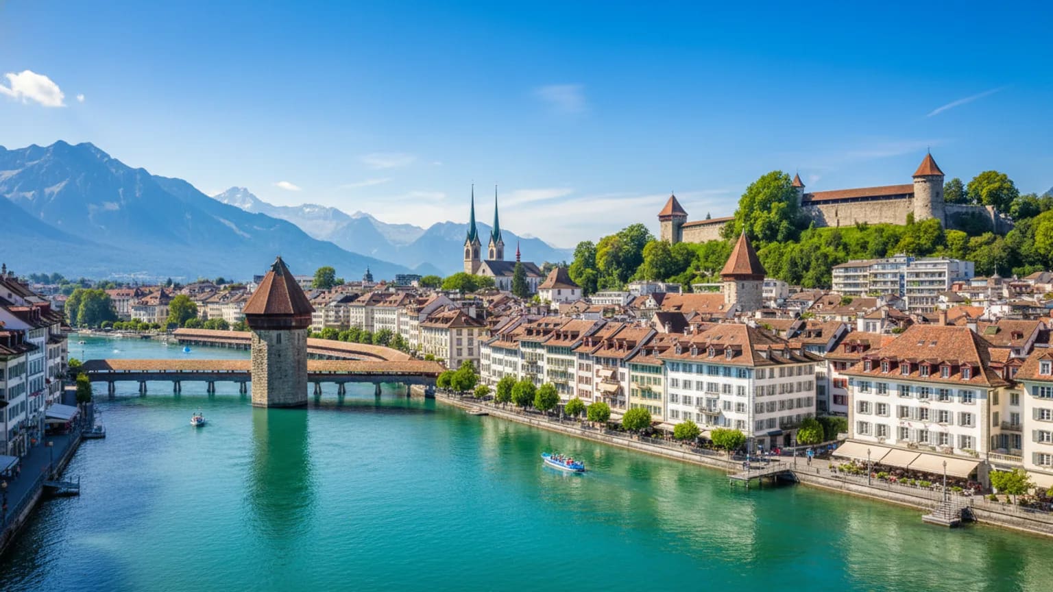 Vue panoramique de Lucerne