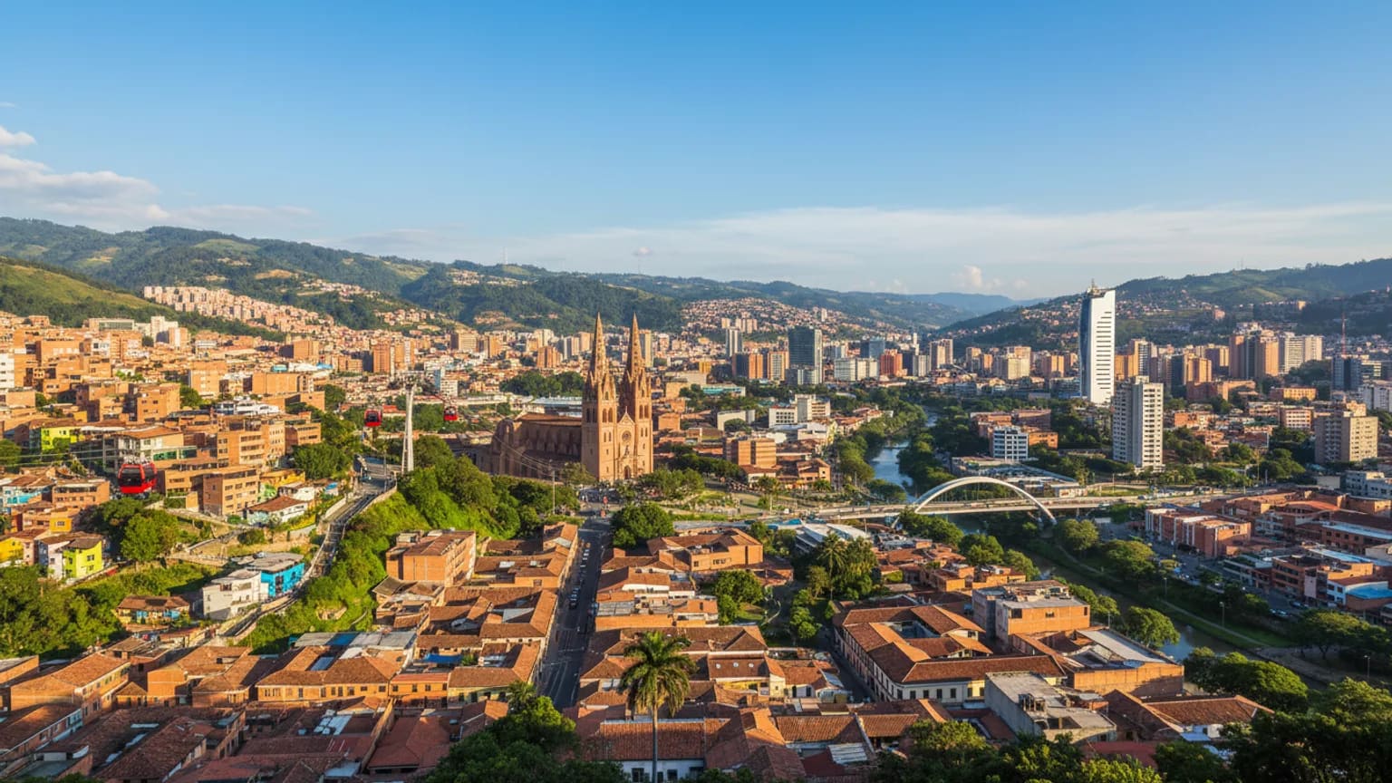 Vue panoramique de Medellín