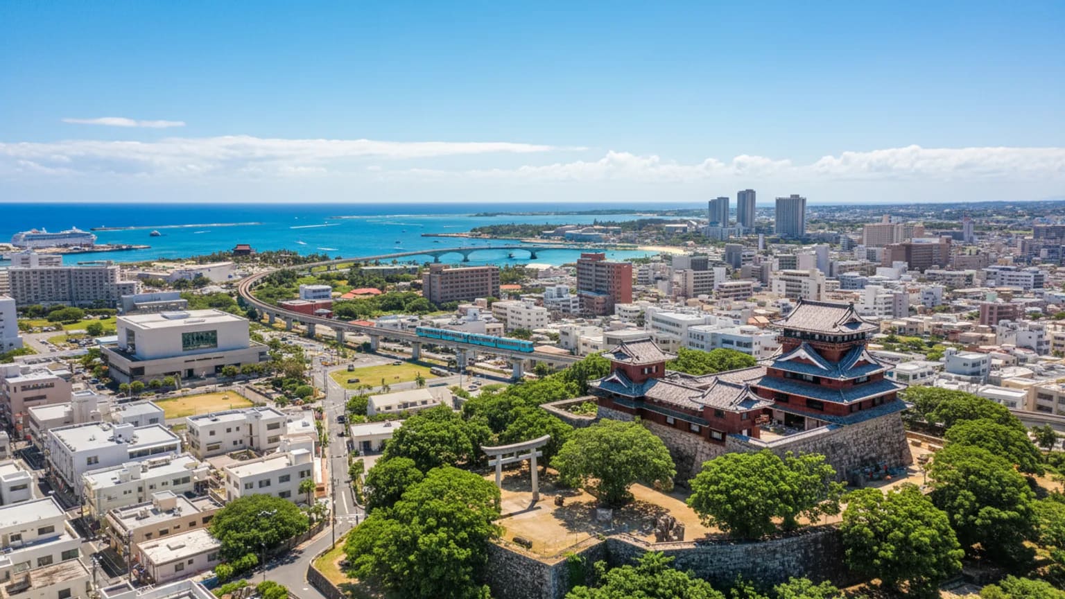 Vue panoramique de Naha