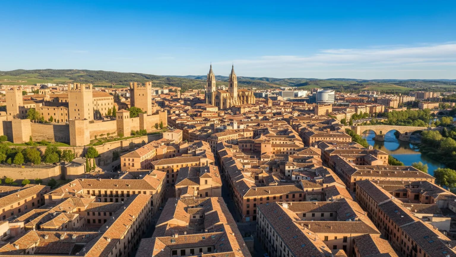 Vue panoramique de Pamplona