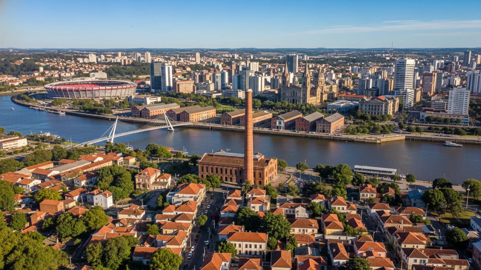 Vue panoramique de Porto Alegre