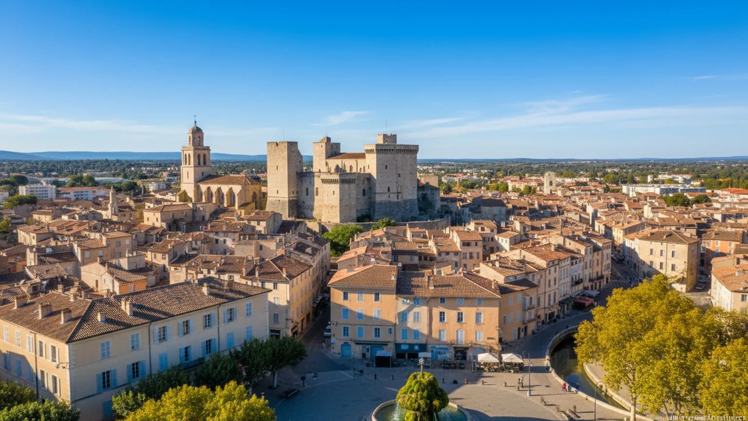Vue panoramique de Salon-de-Provence