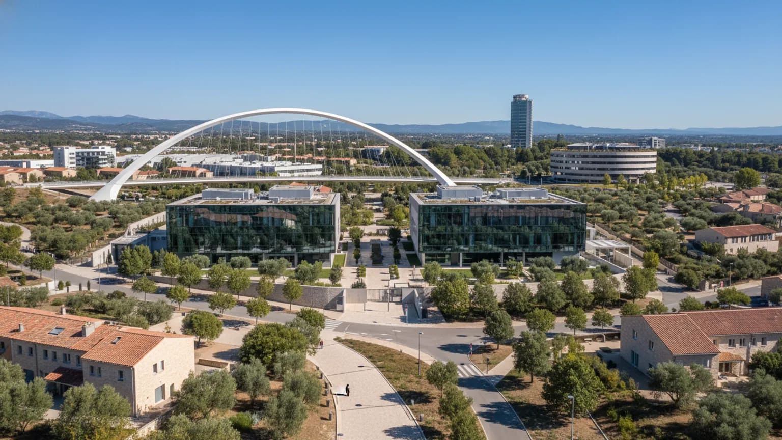 Vue panoramique de Sophia Antipolis